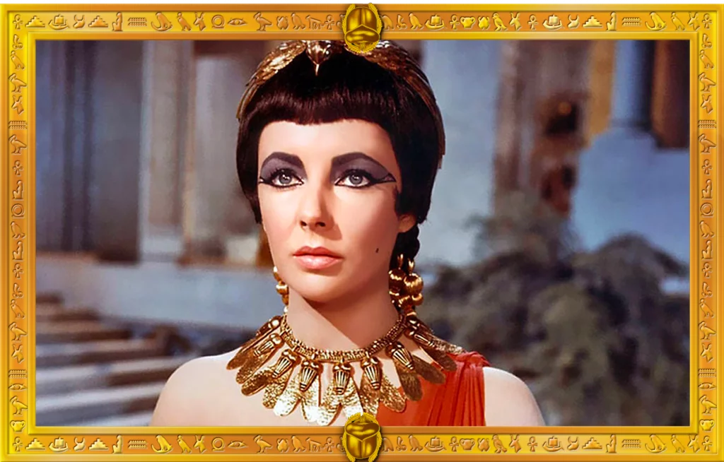 Elizabeth Taylor berperan sebagai Cleopatra pada tahun 1963