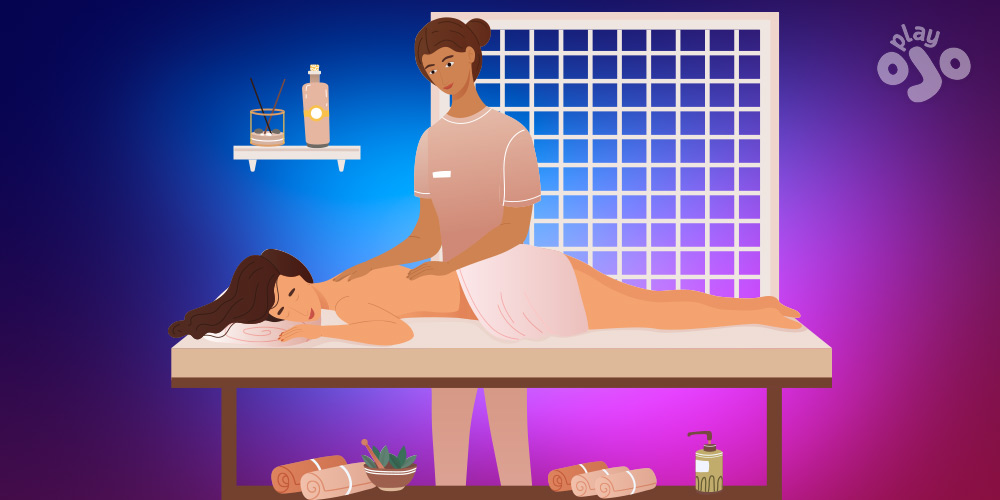 People enjoying a massage at a spa