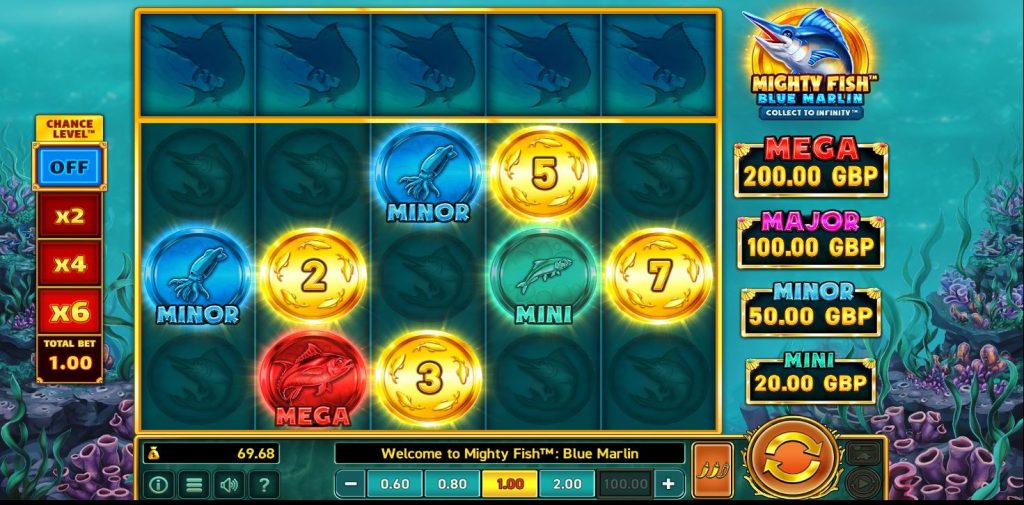 Mighty fish Blue Marlin online slot