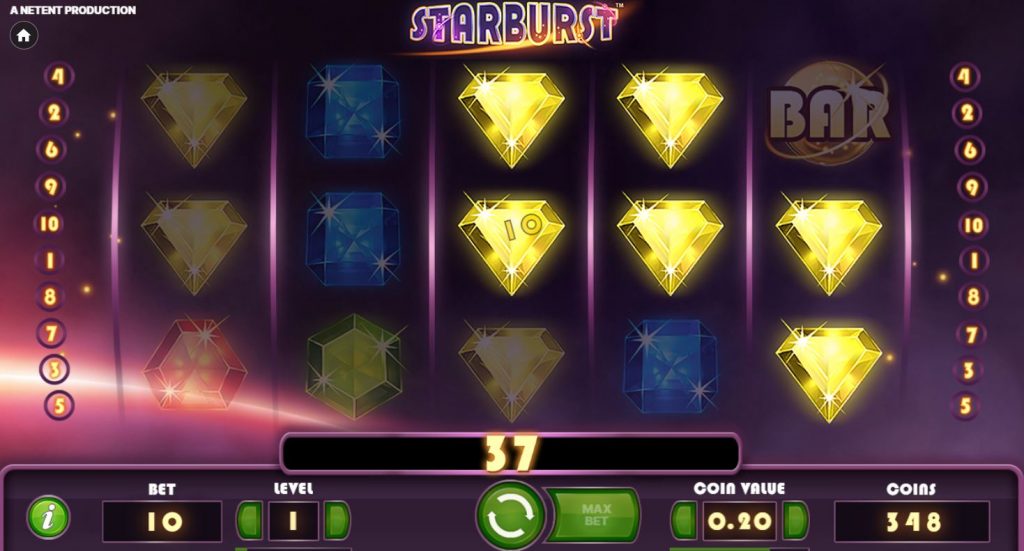 Starburst slot screenshot