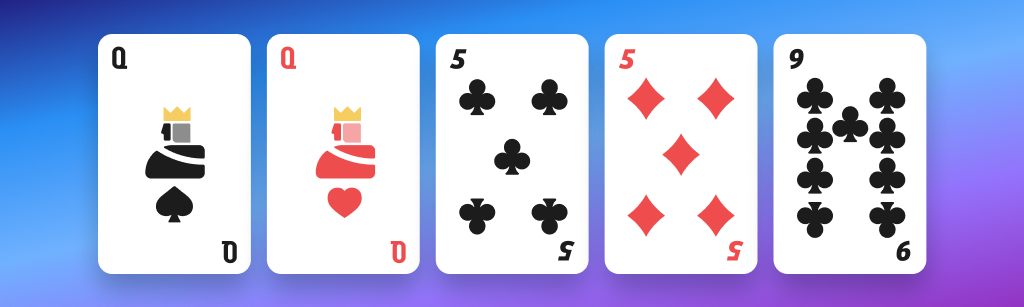 An example hand in poker of Two Pairs