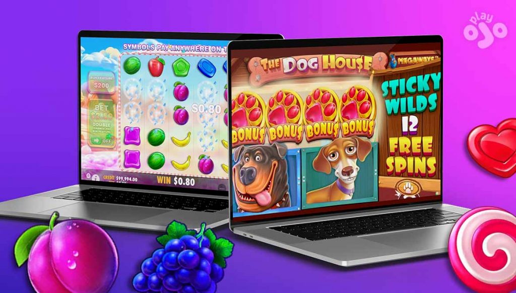 online slot screen with bonus feature such as free spins active